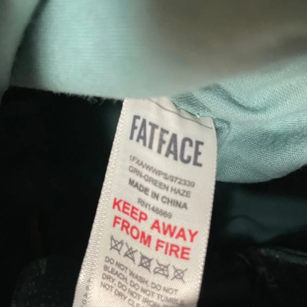 FatFace Green Haze Floral Bee Canvas Mini Backpack Rucksack 100% cotton